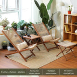Outdoor Folding Leisure Chair Set With Table