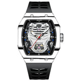 JINLERY Ironman Barrel-Shaped Luminous Mechanical Watch