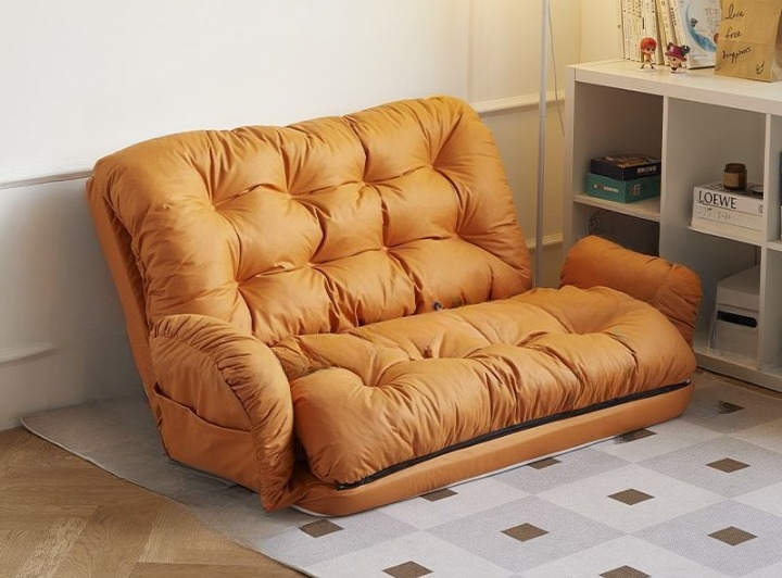 Lazy Folding Floor Sofa Bed With Adjustable Backrest