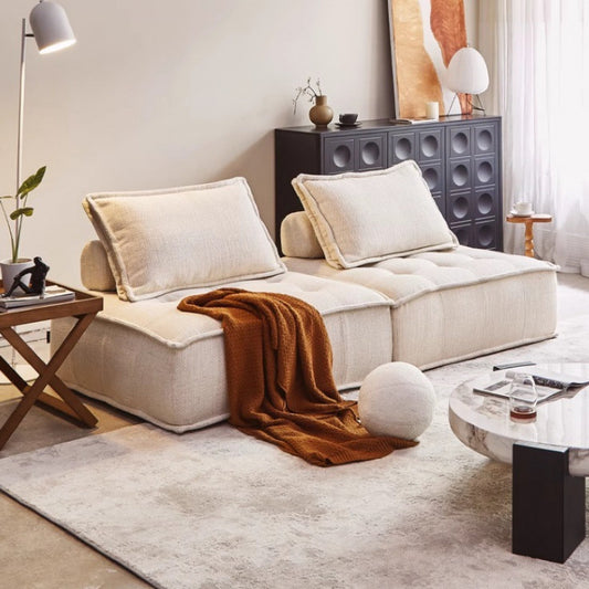 Modern Tofu Block Sofa With Armless