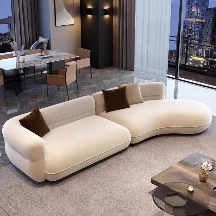 Luxury Modern Curved Sectional Sofa Set