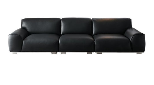 Luxury Leather 3-Seater Sofa