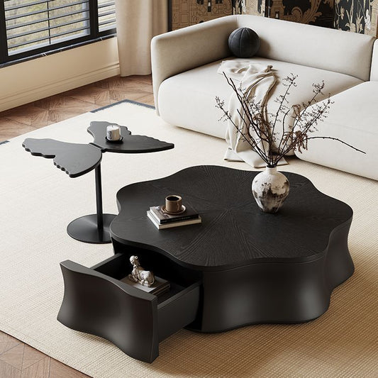 Luxury Italian Cloud Coffee Table With Butterfly Side Table