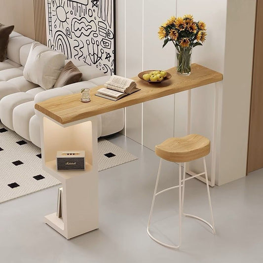 Luxury Solid Wood Sofa Bar Table with Chair