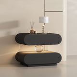 Luxury Wooden Bedside Table With Acrylic Sensor Light