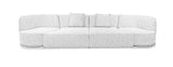 Luxury Curved Fabric Bordone Rotating Sectional Sofa Set