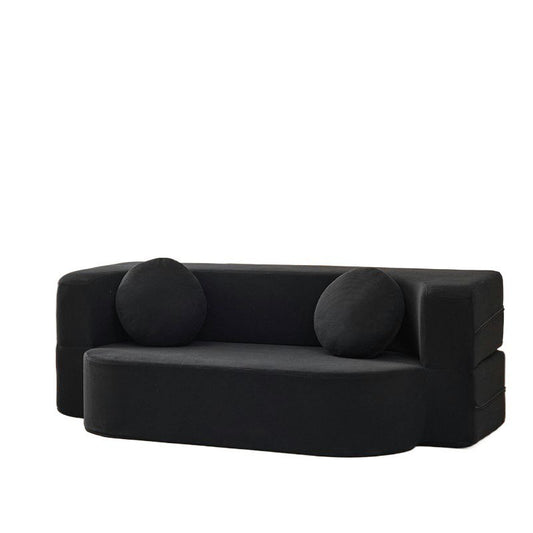 Modern Curved Foldable Fabric Sofa