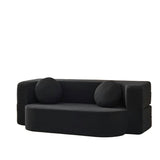 Modern Curved Foldable Fabric Sofa