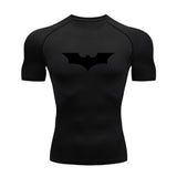Batman Short Sleeve Gym Wear Compression T-Shirt