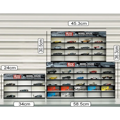 1:64 LED 16 Grid Display Diecast Parking Lot 5