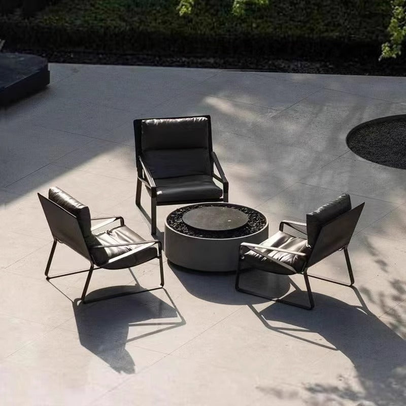 Luxury Outdoor Lounge Chair Set with Table