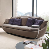 Modern Lounge Sofa with Integrated Side Table