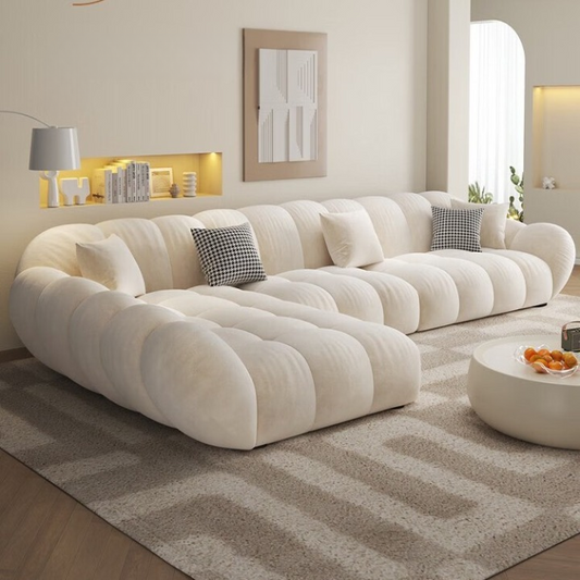 Luxury L-Shape Sectional Sofa with Chaise Lounge