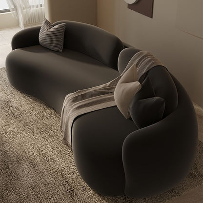 Luxury Curved Velvet Fabric Sofa