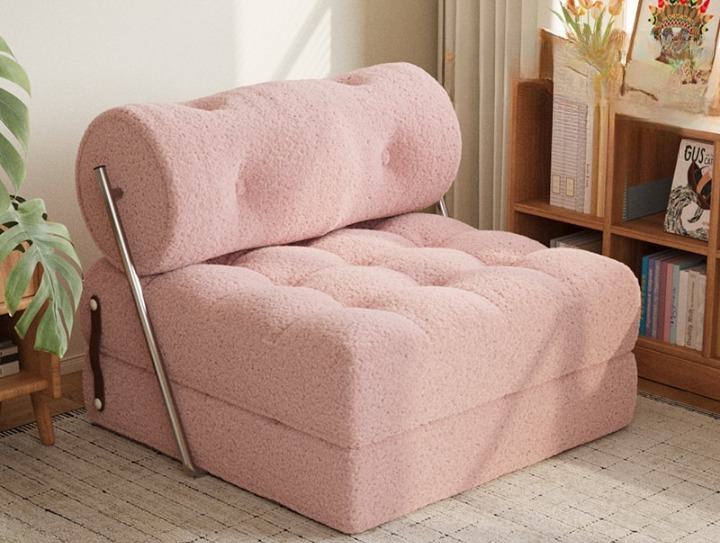 Luxury Lambswool Folding Sofa Bed