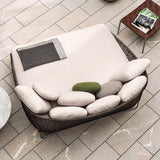 Luxury Outdoor Rattan Daybed with Cushions