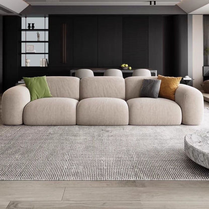 Luxury Fabric Sofa With Footstool