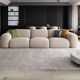 Luxury Fabric Sofa With Footstool