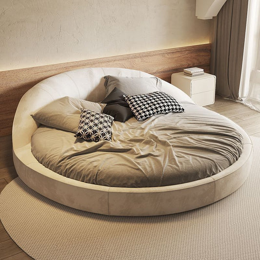 Italian Luxury Fabric Round Bed