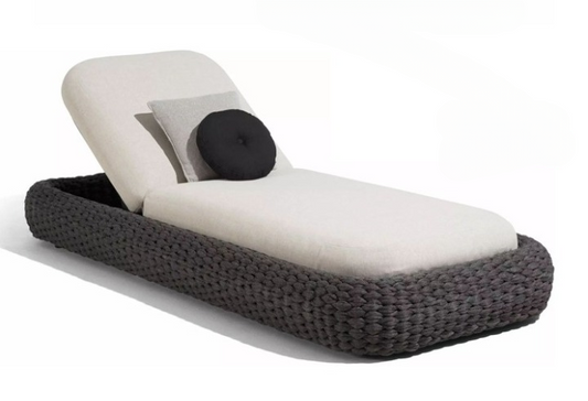 Luxury Outdoor Lounge Bed with Cushions