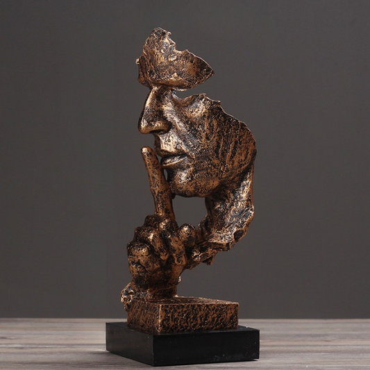 Modern Abstract Face Sculpture Resin Ornament