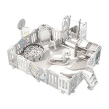 Indoor Playpen Playground Fence with Crawling Mat