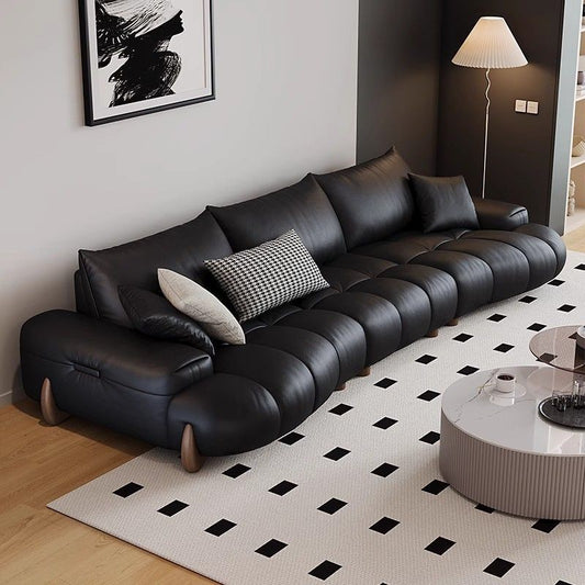 Luxury Modern Tufted Leather Sofa