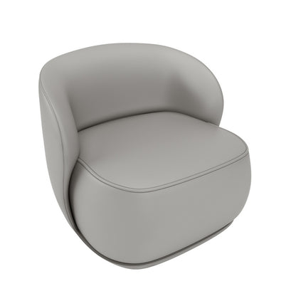 Luxury Lounge Chair With Curved Backrest
