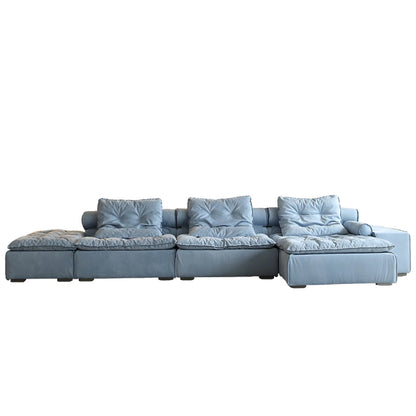 Modern Modular Fabric Sofa Bed with Deep Cushion Seating