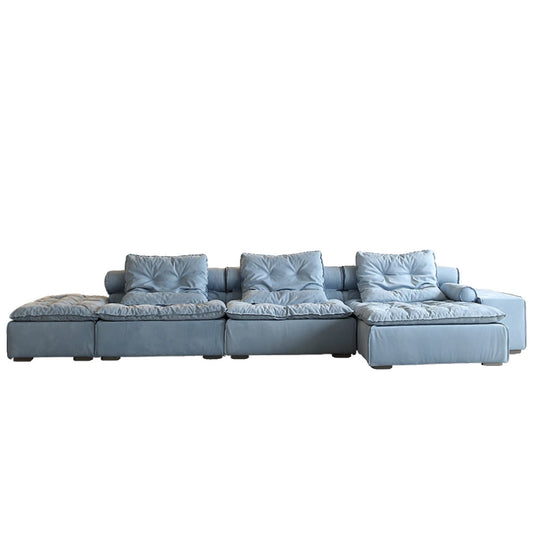 Modern Modular Fabric Sofa Bed with Deep Cushion Seating