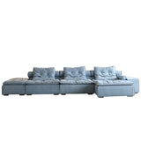 Modern Modular Fabric Sofa Bed with Deep Cushion Seating