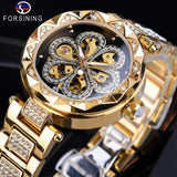 Rhinestone Mechanical Ladies Watch