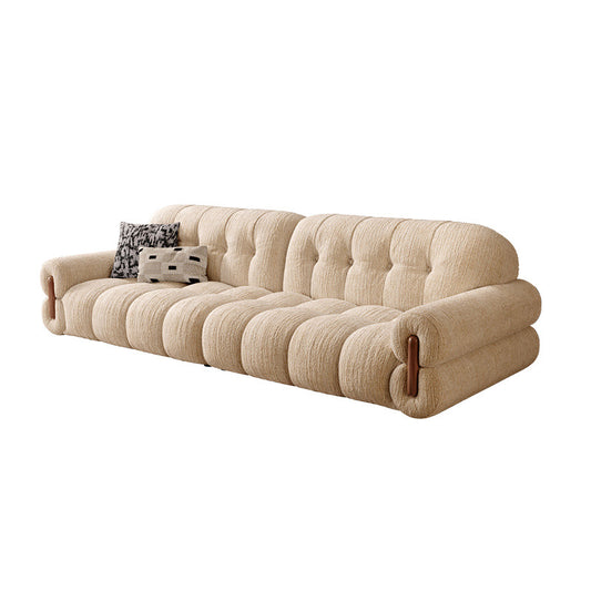 Retro Chenille Fabric Sofa with Adjustable Depth