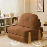 Luxury Fabric Floor Sofa Bed with Backrest