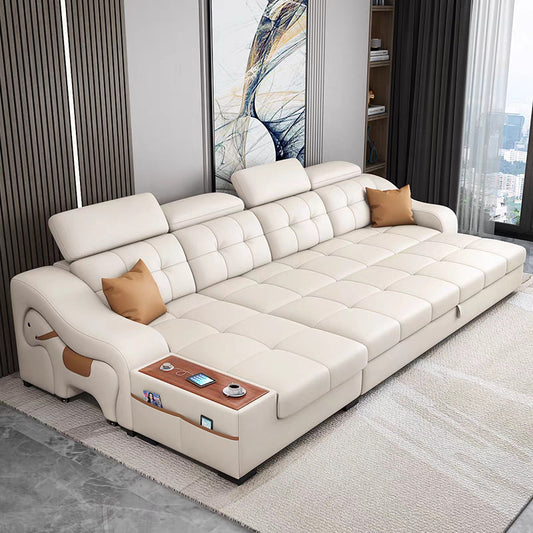 Luxury Smart Recliner Sectional Sofa with Adjustable Headrest