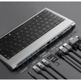 11 in 1 Typec Docking Station Keyboard