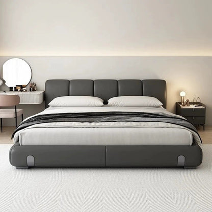 Italian Luxury Soft Leather Double Bed