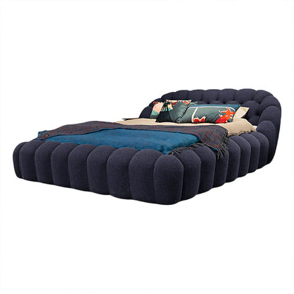 Luxury Elegant Teddy Velvet Bubble Bed