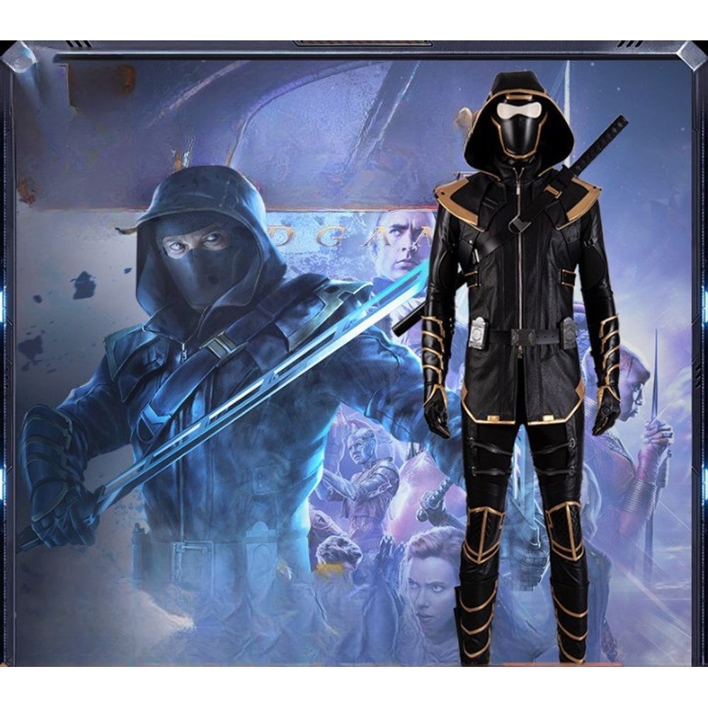 Avengers Endgame Hooded Ronnin Hawkeye Cosplay Costume