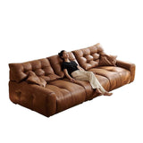 Luxury Leather Sofa With Deep Lounge Seating