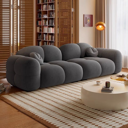 Luxury Velvet Puff Fabric Sofa