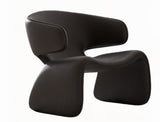 Modern Designer Lounge Chair with Curved Backrest