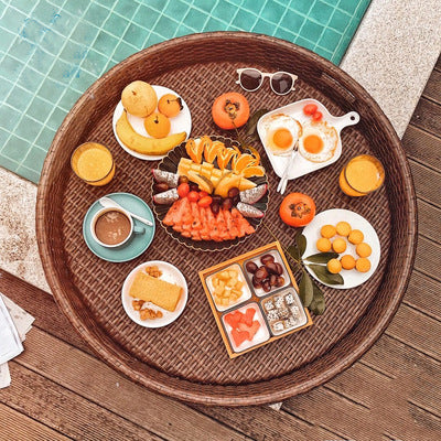 Luxury Rattan Floating Pool Tray