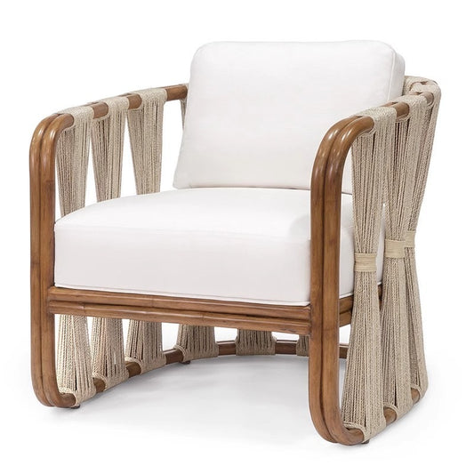 Modern Rattan Lounge Chair with Cushion