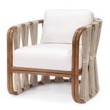 Modern Rattan Lounge Chair with Cushion