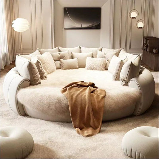 Luxury Round Lounge Sofa Bed