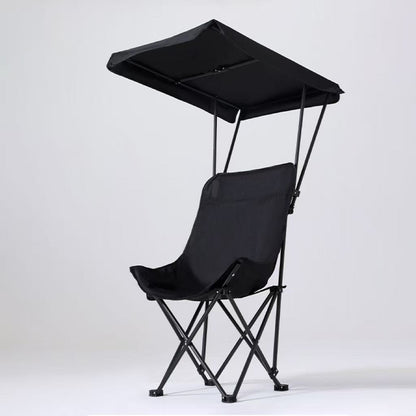Outdoor Folding Chair with Umbrella Canopy