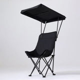 Outdoor Folding Chair with Umbrella Canopy
