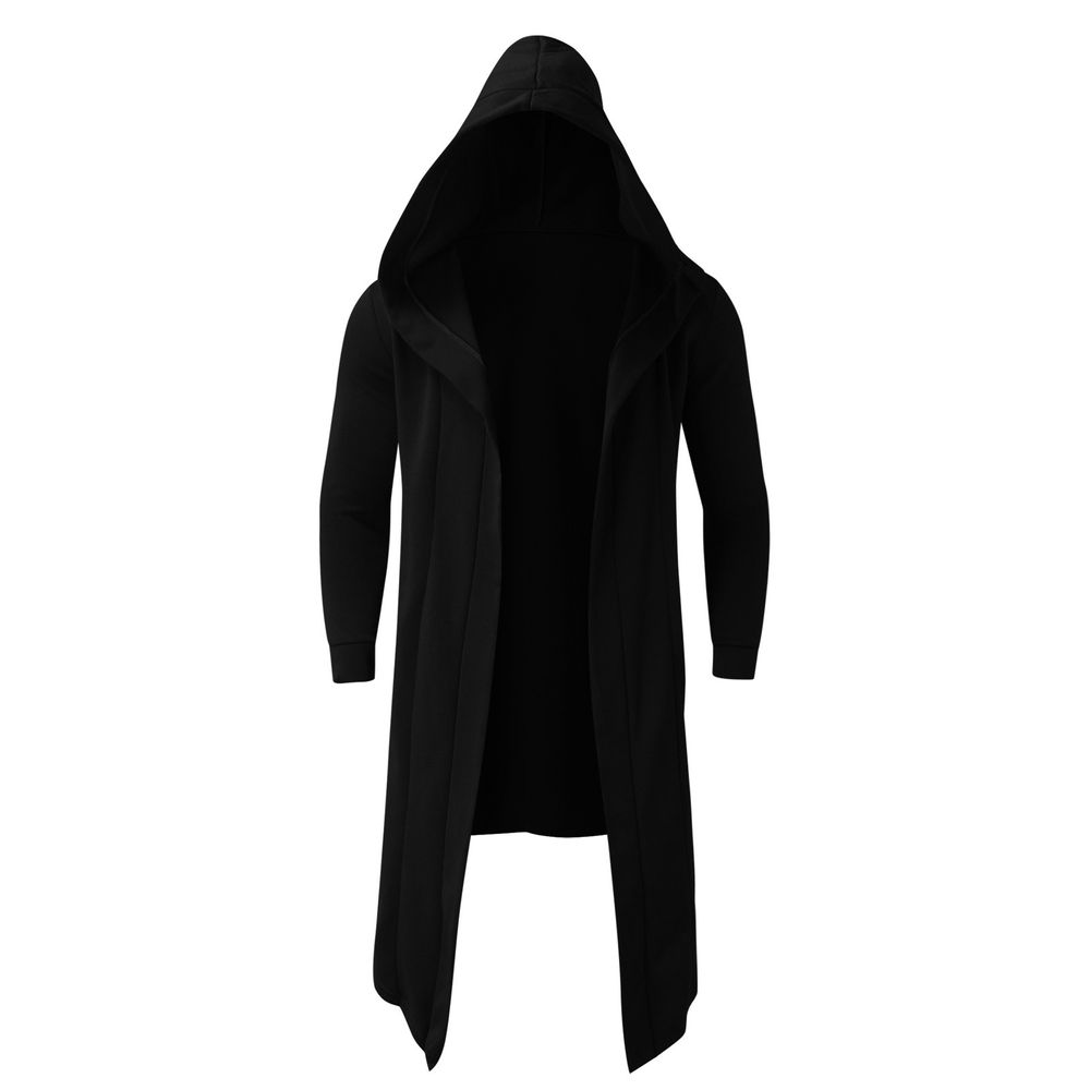 Fleece Hooded Long Coat for Men