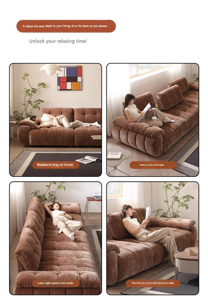 Premium Modern Adjustable Sofa with High Backrest Multi Seat